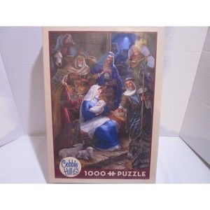 Cobble Hill Holy Night 1000 Piece Jigsaw Puzzle 19.25 X 26.625 New Sealed